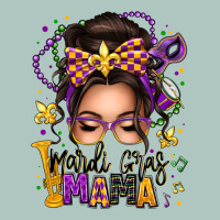 Mardi Gras Mama Messy Bun Premium Sweatshirt | Teevron