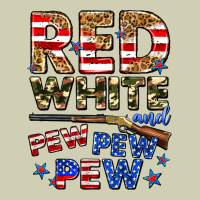Red White And Pew Pew Pew Heavy Core Tee | Teevron