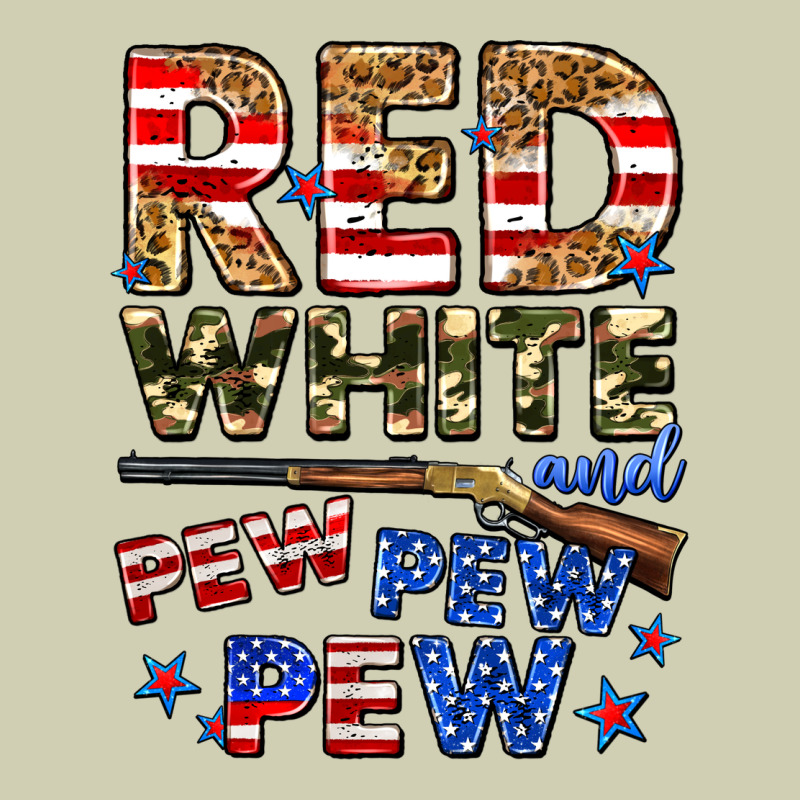 Red White And Pew Pew Pew Heavy Core Tee by Zillion Design Studio | Teevron