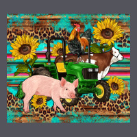 Western Farm Tractor Pig Rooster Cow Sunflowers Vintage Hoodie | Teevron