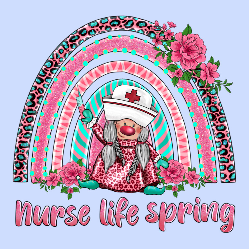Nurse Life Spring Rainbow Urban Heavy Tee by BarkalooDesign | Teevron