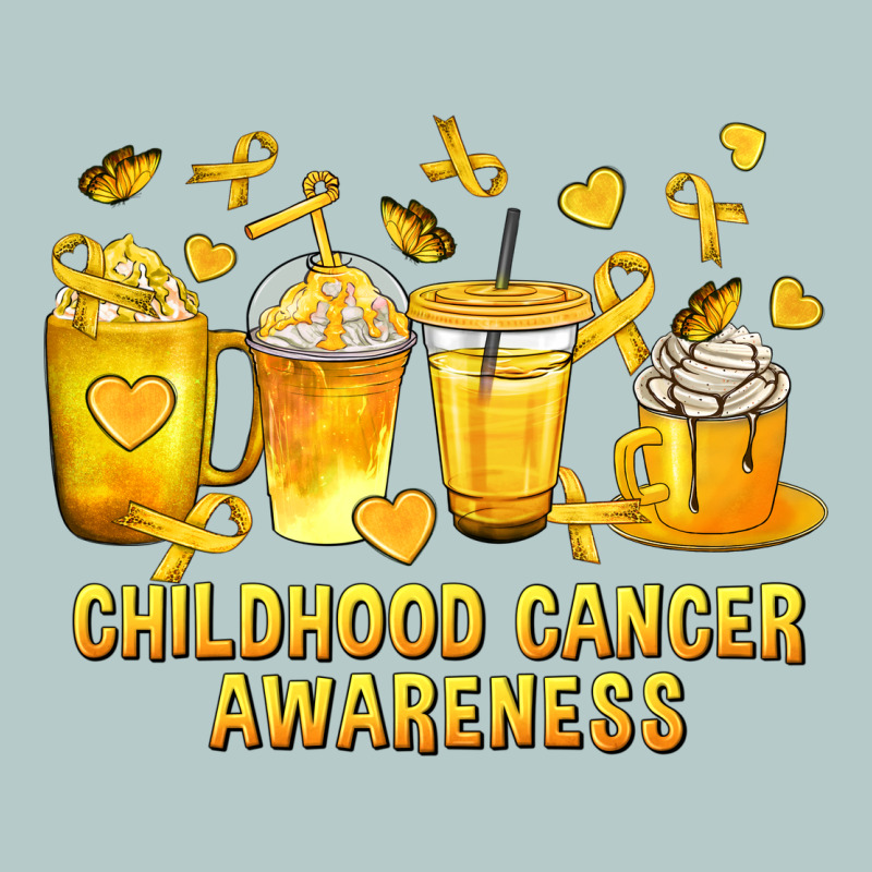 Childhood Cancer Awareness Coffee Cups Heavy Core Tee by texasbilliewilder | Teevron