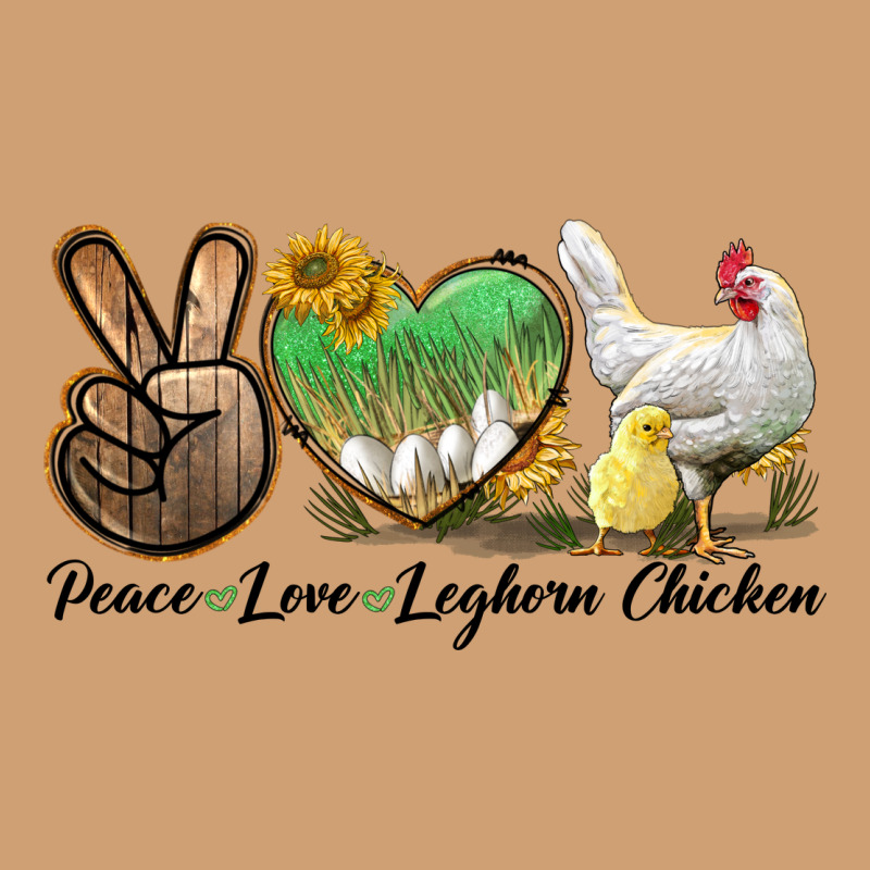 Peace Love Leghorn Chicken Vintage Tee by LillyAllenDesigns | Teevron