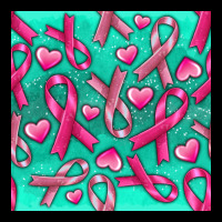Cancer Ribbon With Heart Heavy Core Tee | Teevron