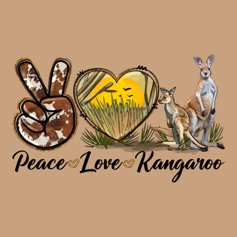 Peace Love Kangaroo Vintage Tee by LillyAllenDesigns | Teevron