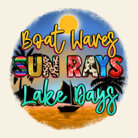 Boat Waves Sun Rays Lake Days Vintage Tee | Teevron
