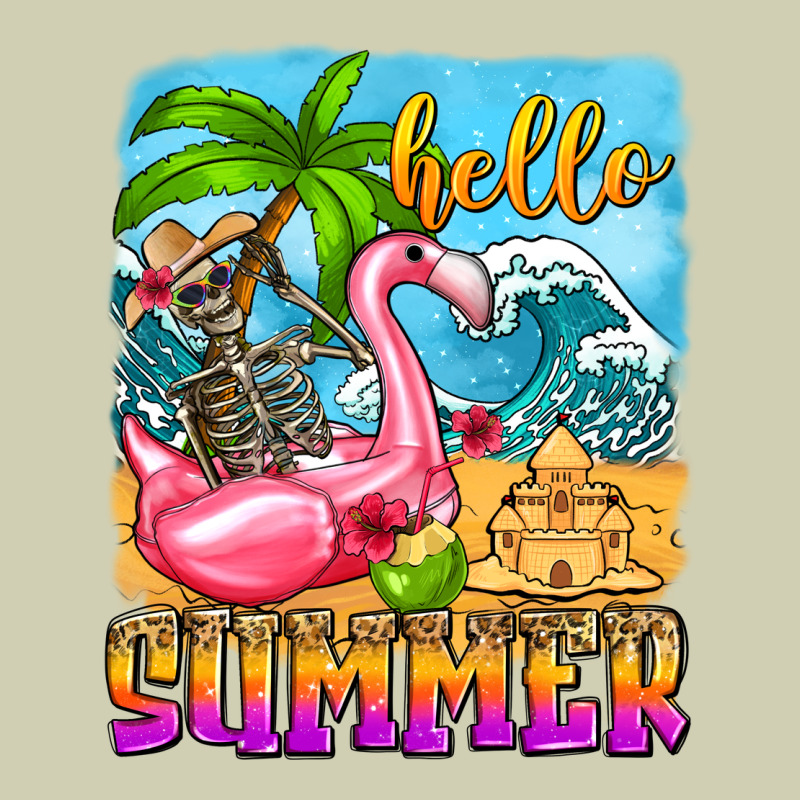 Hello Summer Skeleton Heavy Core Tee by Zillion Design Studio | Teevron