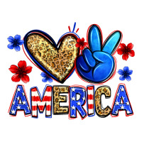 Peace Love America Ladies Tee | Teevron