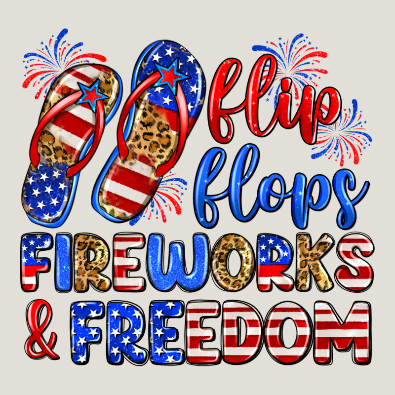 Flip Flops Fireworks And Freedom Heavy Core Tee by Zillion Design Studio | Teevron