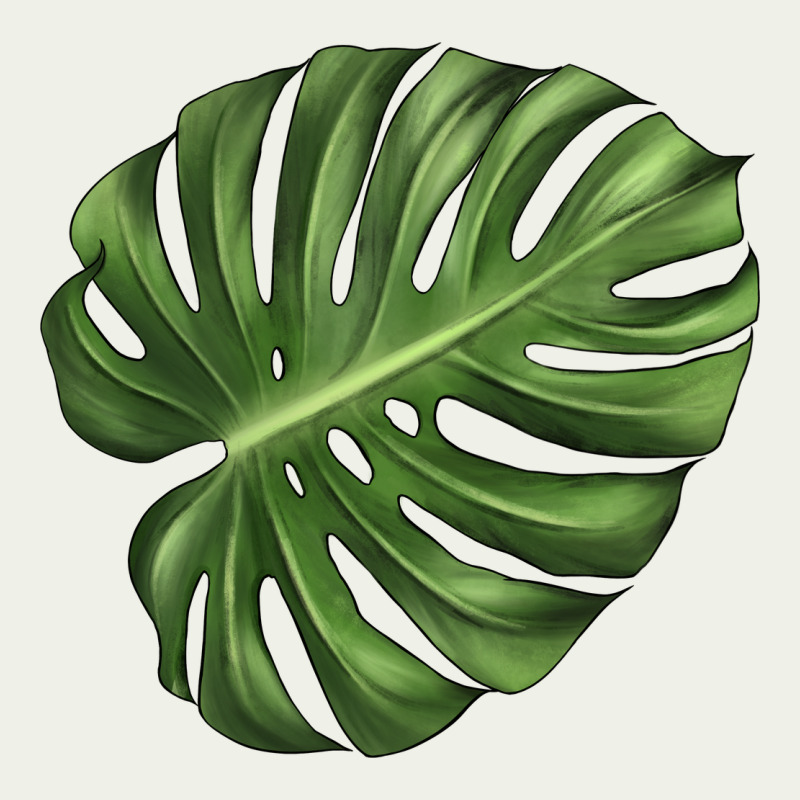 Monstera Leaf Urban Heavy Tee by LillyAllenDesigns | Teevron