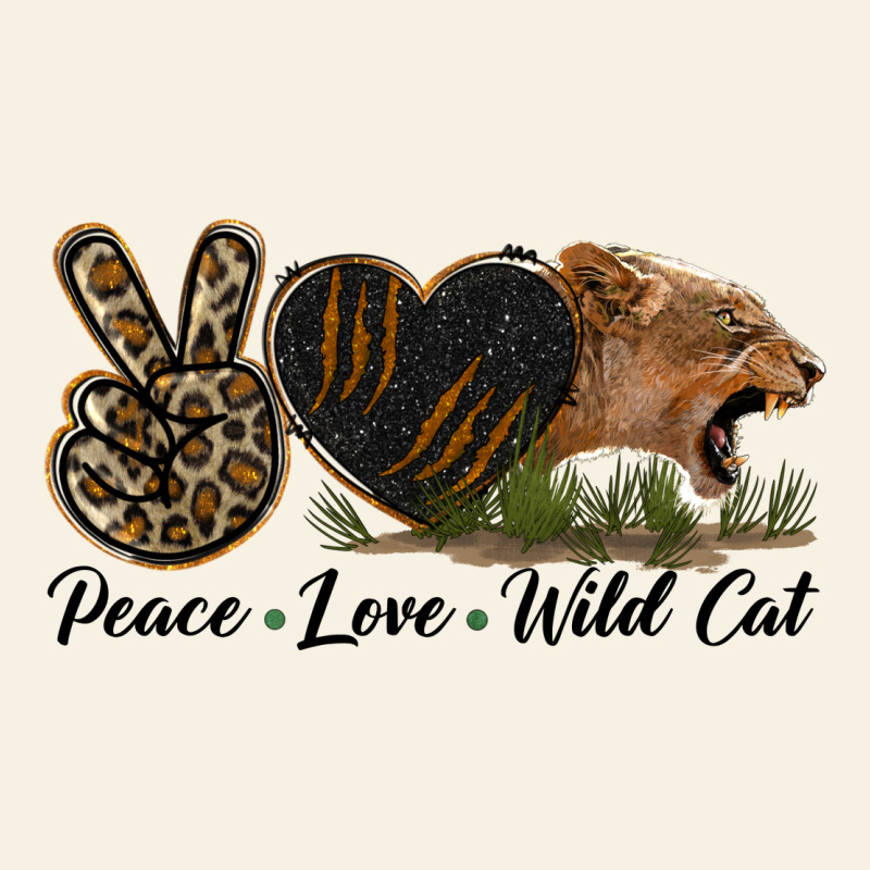 Peace Love Wild Cat Head Vintage Tee by LillyAllenDesigns | Teevron