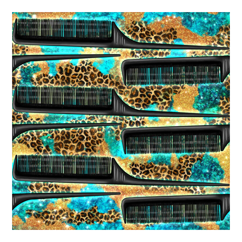 Hairdresser Parting Comb With Leopard And Glitter Seamless Pattern Bbs Zipper Hoodie by BundleAndBundleShop | Teevron