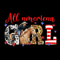 All American Girl With Cowgirl Premium Tee | Teevron