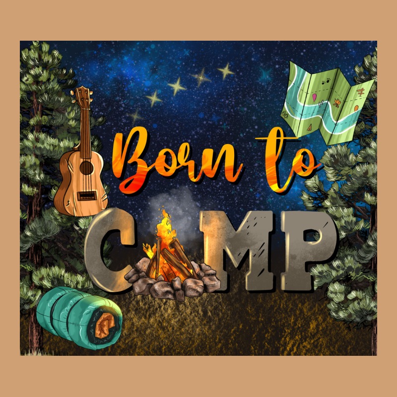 Born To Camp Vintage Tee by NancyCooperArtShop | Teevron