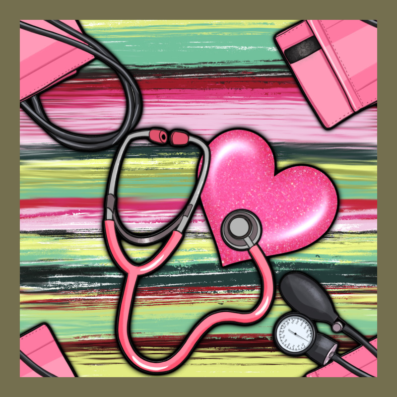Nurse Stethoscope Seamless Pattern Vintage Hoodie by BundleAndBundleShop | Teevron