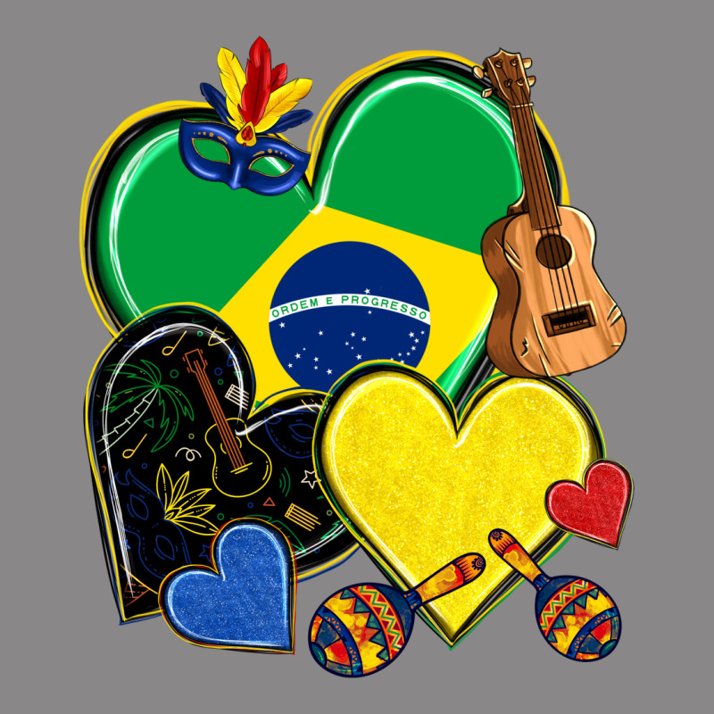 Brazil Hearts Vintage Tee by NancyCooperArtShop | Teevron