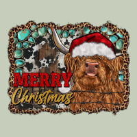 Merry Christmas Highland Cow Ladies Tee | Teevron