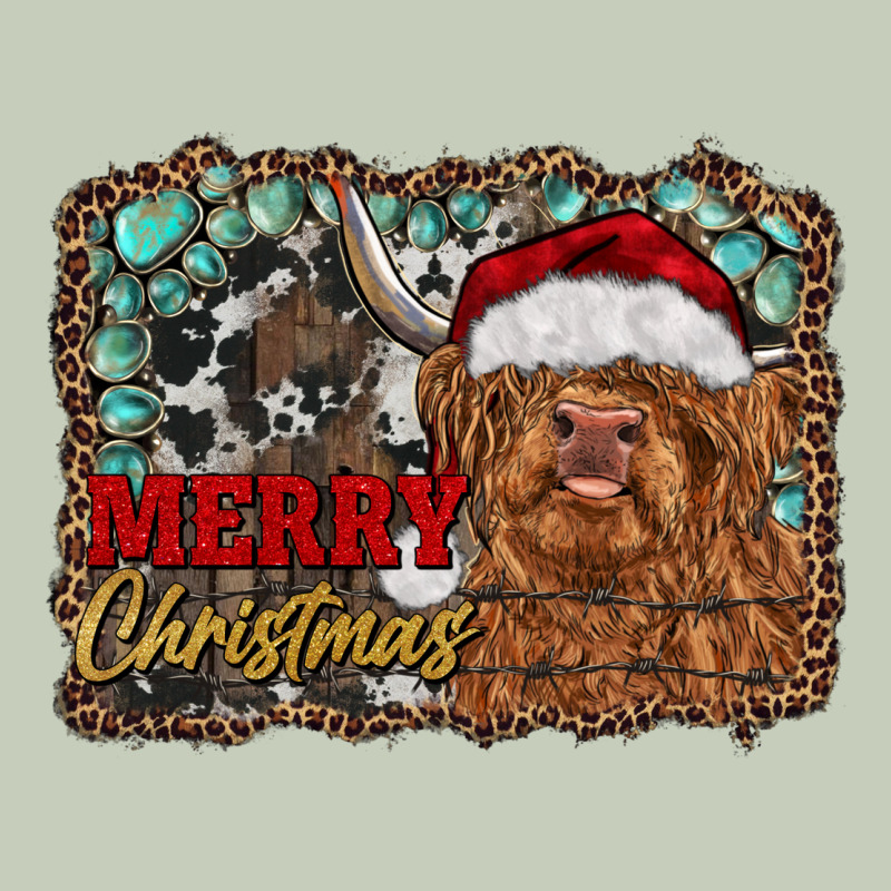 Merry Christmas Highland Cow Ladies Tee by RanaPortraitStore | Teevron