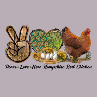 Peace Love New Hampshire Red Chicken Vintage Tee | Teevron