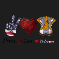 Peace Love Veteran Heavyweight Hoodie | Teevron