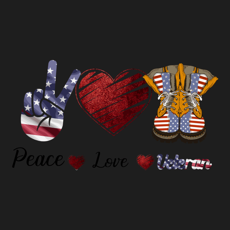 Peace Love Veteran Heavyweight Hoodie by Bettercallsaul | Teevron