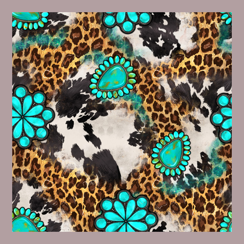 Western Turquoise Seamless Pattern Vintage Hoodie by BundleAndBundleShop | Teevron