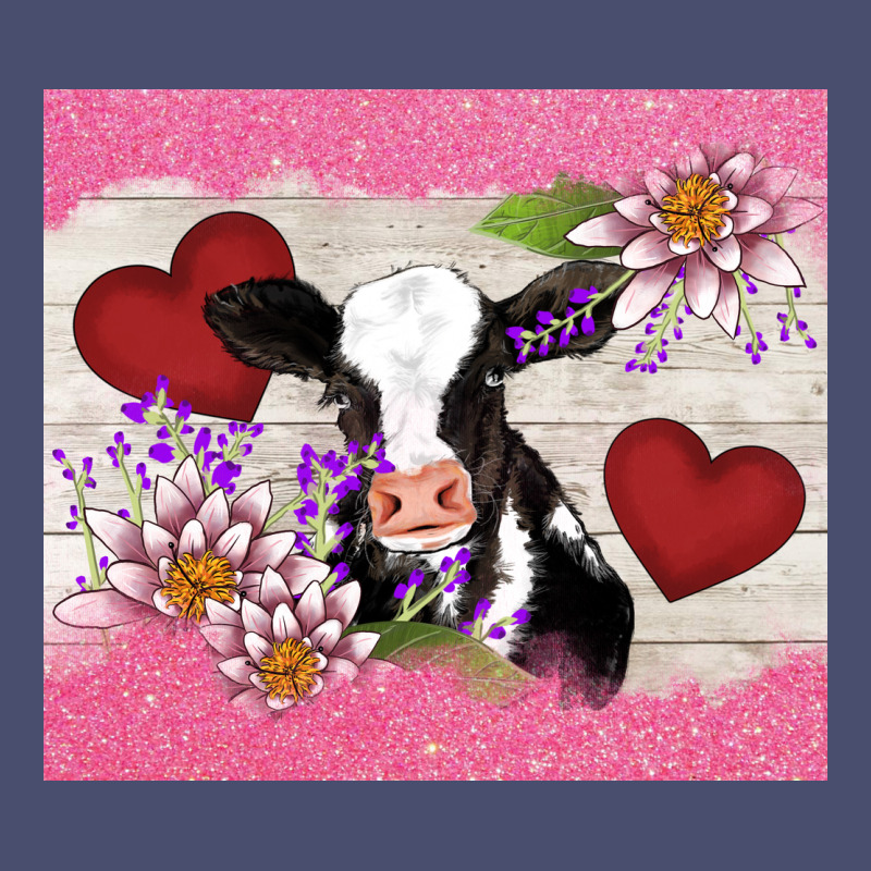 Lotus Heart Cow Valentine Vintage Tee by AdoDesignShop | Teevron