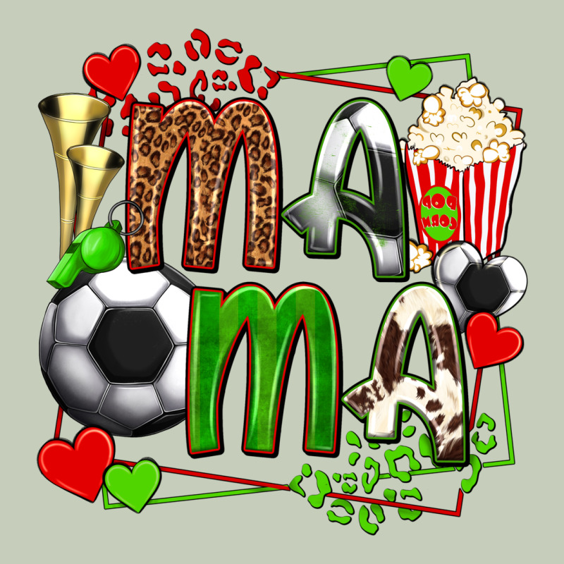 Mama Soccer With Popcorn Ladies Tee by texasbilliewilder | Teevron