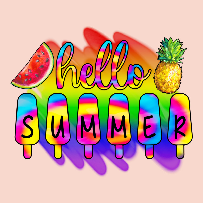 Hello Summer Tie Dye Urban Hoodie by CowCowDesign | Teevron