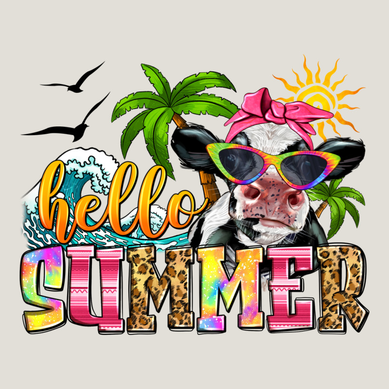 Hello Summer Cow Heavy Core Tee by Zillion Design Studio | Teevron