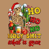 Christmas Ho Ho Ho Holy Shit What A Year Skeleton Vintage Hoodie | Teevron