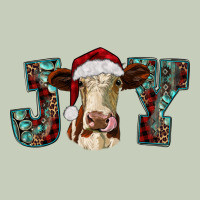 Christmas Joy With Heifer Cow Ladies Tee | Teevron
