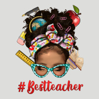 Afro Messy Bun Best Teacher With Leopard Glasses Bbs Zipper Hoodie | Teevron