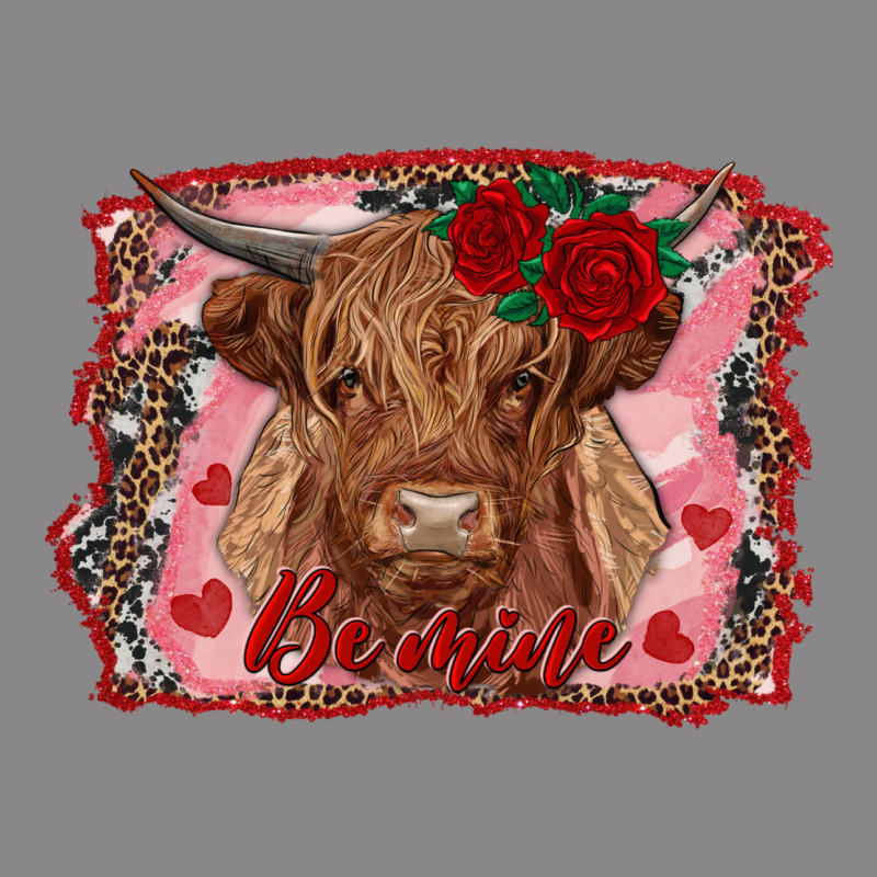 Be Mine Highland Cow Vintage Tee by AdoDesignShop | Teevron
