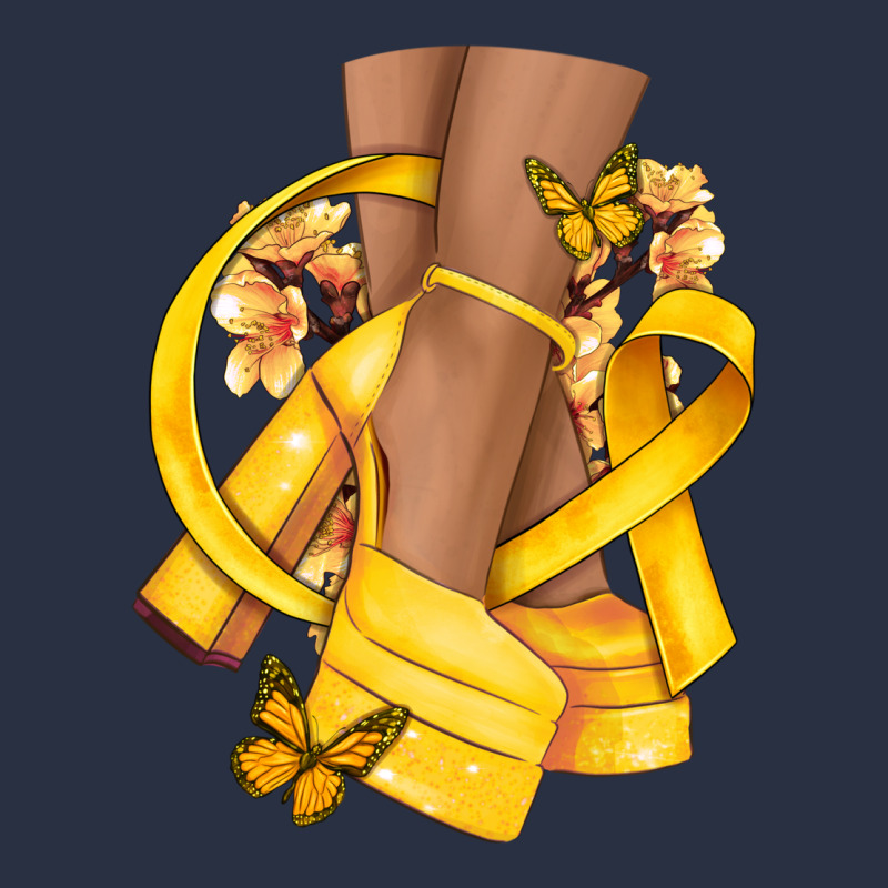 Childhood Cancer Diva Yellow Ribbon Heavyweight Sweatshirt by NancyCooperArtShop | Teevron