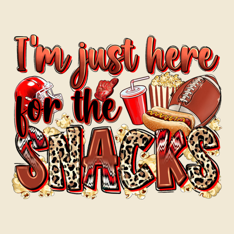 I'm Just Here For The Snacks American Football Ladies Tee by Zillion Design Studio | Teevron