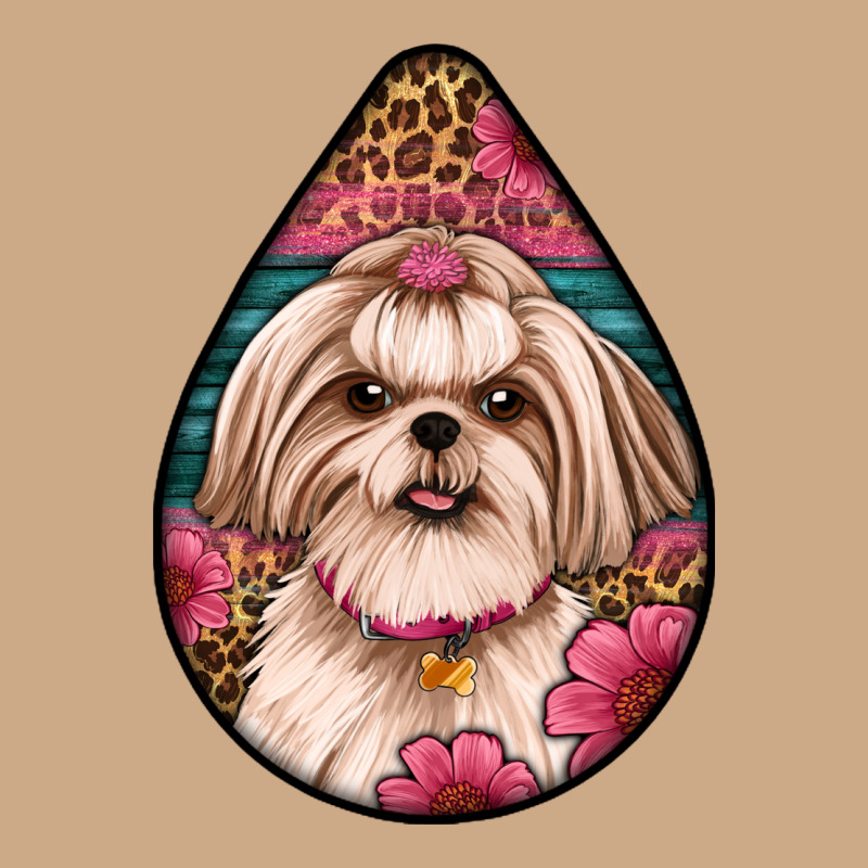 Shih Tzu Teardrop Earrings Vintage Hoodie by Artiststas | Teevron