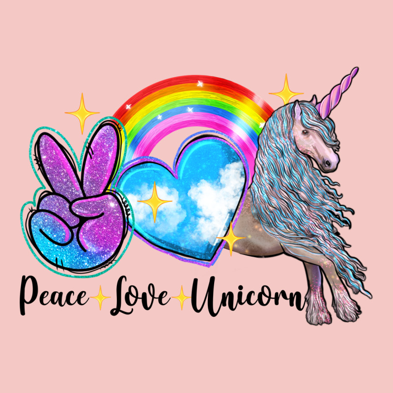 Peace Love Unicorn Urban Heavy Tee by LillyAllenDesigns | Teevron