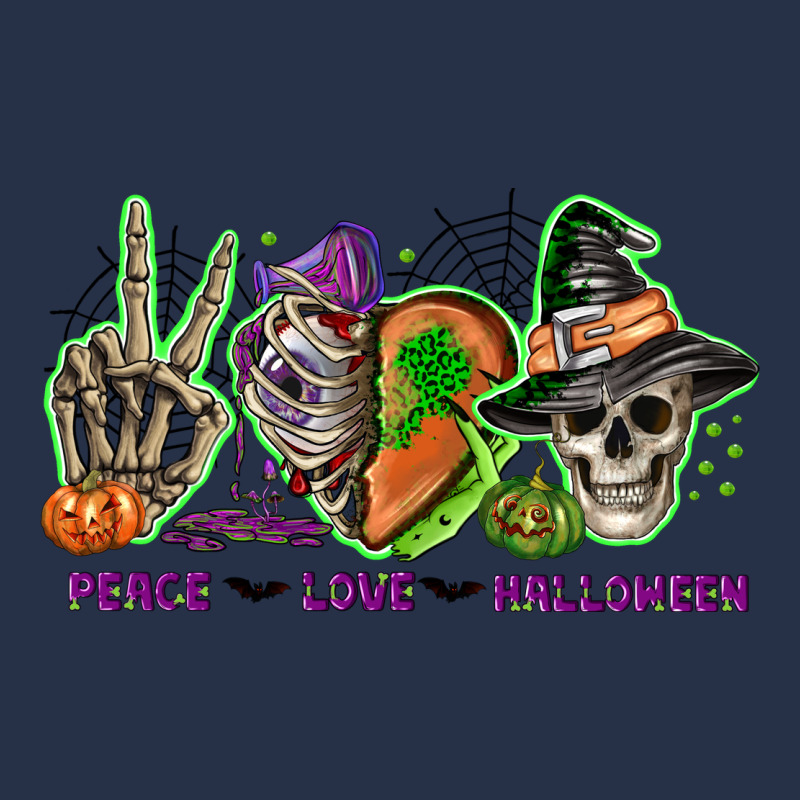 Peace Love Halloween Premium Hoodie by NancyCooperArtShop | Teevron