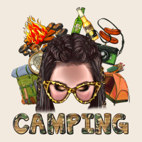 Camping Braid Hair Woman With Fire Bbs Zipper Hoodie | Teevron