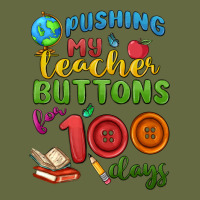 Pushing My Teacher Buttons For 100 Days Long Sleeve Tee | Teevron