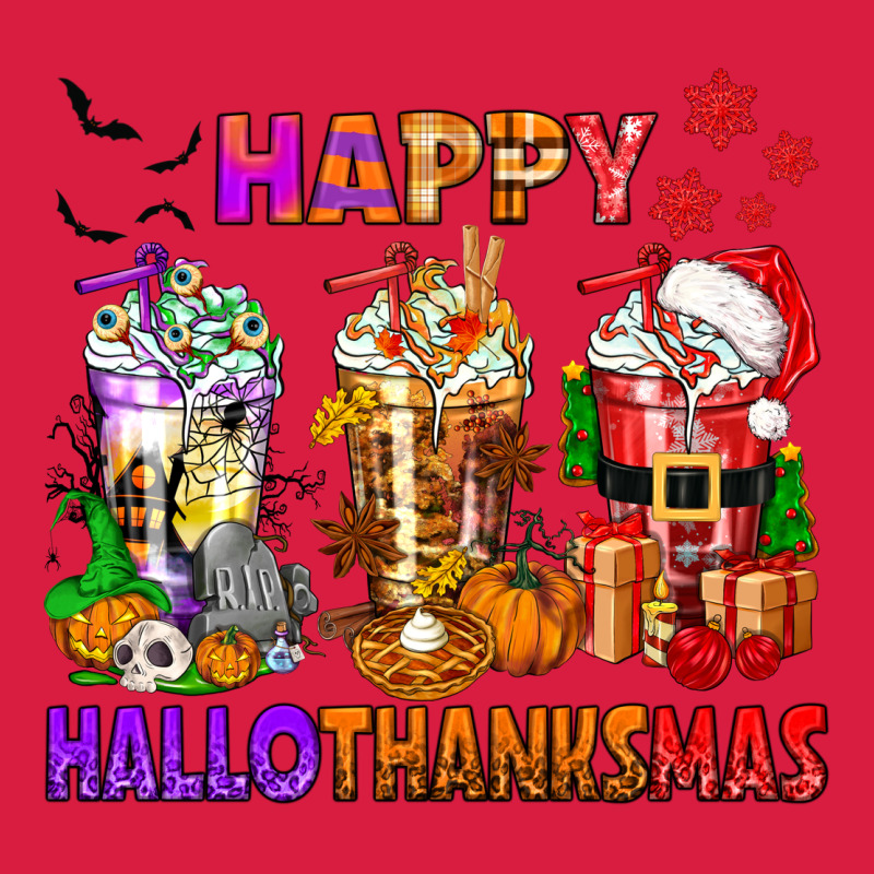 Happy Hallothanksmas Coffee Cups Premium Hoodie by texasbilliewilder | Teevron