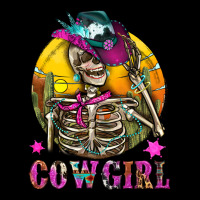 Cowgirl Skeleton With Landscape Zipper Hoodie | Teevron