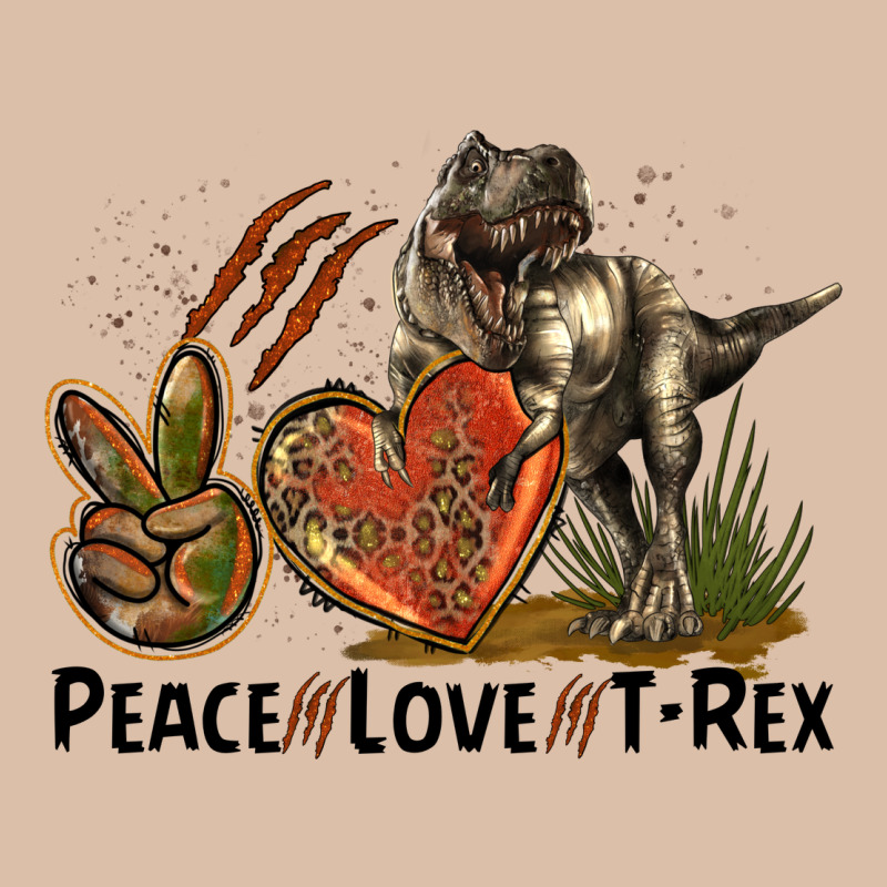Western Peace Love T-rex Urban Heavy Tee by LillyAllenDesigns | Teevron