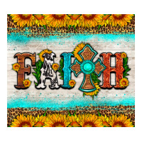 faith cross and sunflower tumbler | Teevron