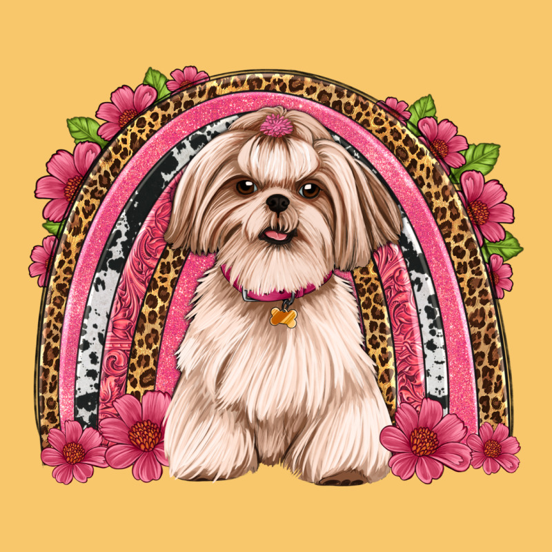 Shih Tzu Floral Rainbow Vintage Hoodie by Artiststas | Teevron