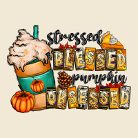 Stressed Blessed Pumpkin Obsessed Premium Tee | Teevron
