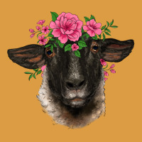 Suffolk Ewe Sheep With Floral Headdress Urban Heavy Tee | Teevron