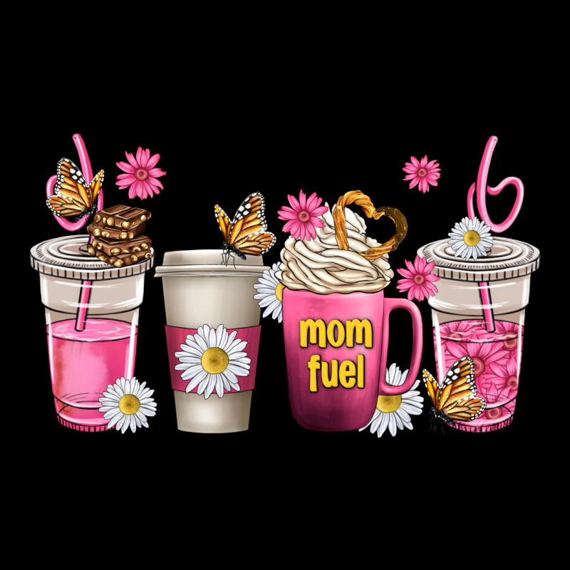 Mom Fuel Coffee Cups Ladies Tee by texasbilliewilder | Teevron