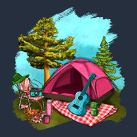 Glamping Camp And Pink Tent Zipper Hoodie | Teevron